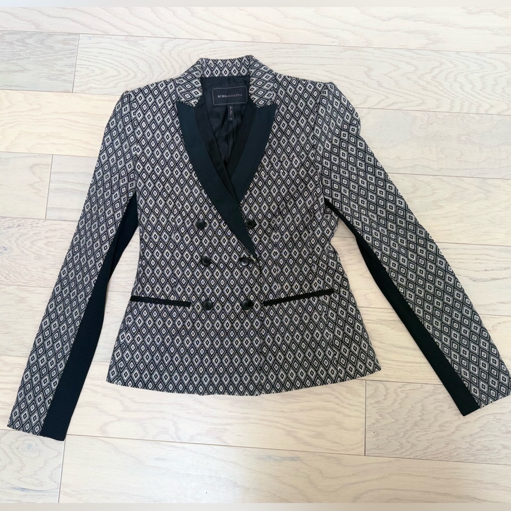 BCBG MaxAzria Black & White Women's Blazer Jacket - NWOT